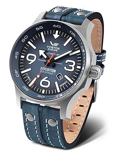 Vostok Europe Herren Analog Automatik Uhr mit Leder Armband YN55-595A638 von Vostok Europe