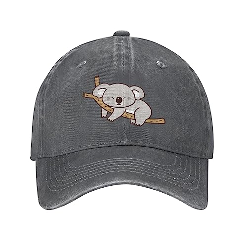 VunKo Baseballkappe mit Cartoon-Koala-Motiv, verstellbar, gewaschen, Denim, für Herren, Trucker-Mütze, Cartoon Koala Deep Heather, Einheitsgr��e VunKo Baseballkappe mit Cartoon-Koala-Motiv, verstellbar, gewaschen, Denim, für Herren, Trucker-Mütze, Cartoon Koala Deep Heather, Einheitsgr��e von VunKo