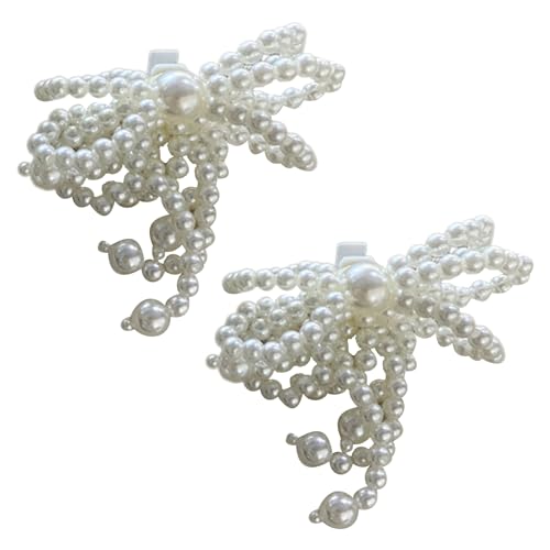 Vynetra Elegante Spitzen-Schuhklammer, Dekoration, einzigartige Perlen, verziertes Spitzen-Schuh-Accessoire, elegante Schleifen-Schuhklammer-Verzierung, O, Spitze + Reisperlen Vynetra Elegante Spitzen-Schuhklammer, Dekoration, einzigartige Perlen, verziertes Spitzen-Schuh-Accessoire, elegante Schleifen-Schuhklammer-Verzierung, O, Spitze + Reisperlen von Vynetra