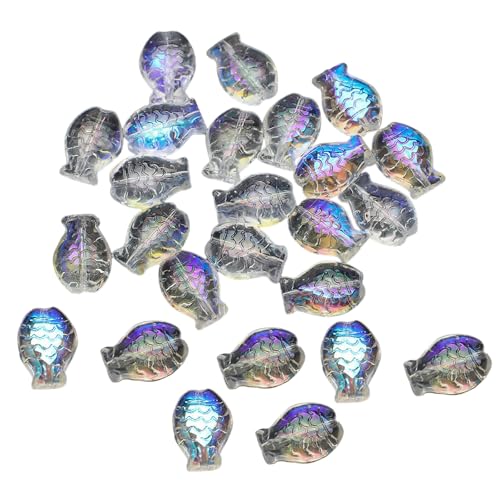 Vynetra Kristallperlen, Glasanhänger, Fische, lose Perlen, Schmuckherstellung, Schmuckanhänger für Halskette und Basteln, 30 Stück Vynetra Kristallperlen, Glasanhänger, Fische, lose Perlen, Schmuckherstellung, Schmuckanhänger für Halskette und Basteln, 30 Stück von Vynetra