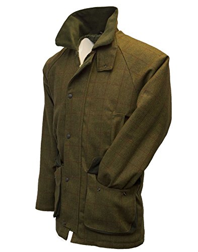 WALKER AND HAWKES Tweed Jacke Derby Damen Dark sage 42 von WALKER AND HAWKES