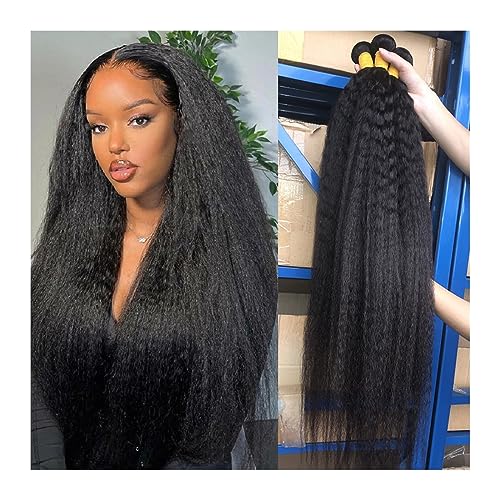 Human Hair Bundles Gerade Brasilianische Haarwebart Bundles Rohes Menschliches Haar Bundles 12-30 Zoll Remy Extensions 1/3/ 4 Bundles for Frauen Haarverlängerungen (Size : 20 20 20) von WANGHAI-666