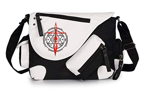 WANHONGYUE Fate Zero Anime Umhängetasche Messenger Bag Canvas Kuriertasche Schultertasche für Reise Arbeit und Schule Schwarz / 12 von WANHONGYUE