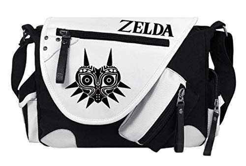 WANHONGYUE The Legend of Zelda Spiel Messenger Bag Canvas Umhängetasche Kuriertasche Schultertasche für Reise Arbeit und Schule Schwarz / 3 von WANHONGYUE