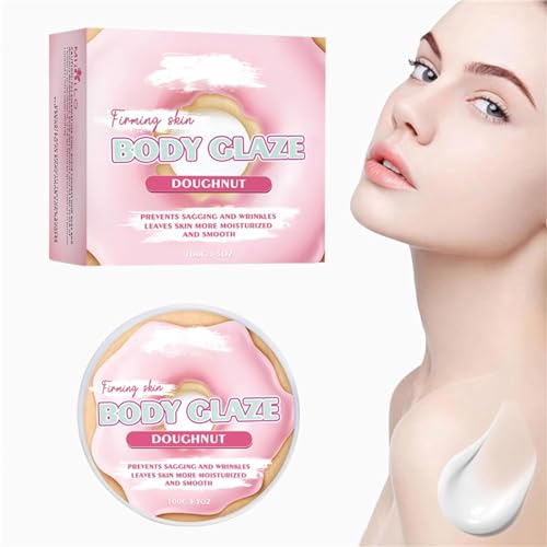 WANZHASHIWO Body Glaze Body Butter Donut, Butter-Körperfeuchtigkeitscreme für Frauen gegen Alterung, Shortcake Body Glaze, Donut nährende und feuchtigkeitsspendende Körpercreme, für alle Hauttypen WANZHASHIWO Body Glaze Body Butter Donut, Butter-Körperfeuchtigkeitscreme für Frauen gegen Alterung, Shortcake Body Glaze, Donut nährende und feuchtigkeitsspendende Körpercreme, für alle Hauttypen von WANZHASHIWO