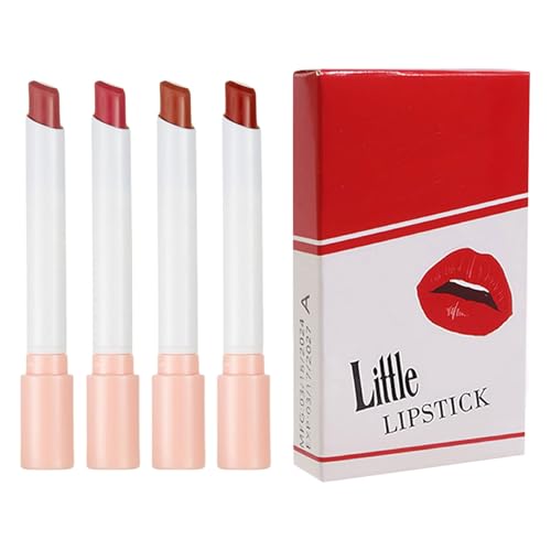 4 Stück Matte Lippenstift Kollektion Langlebig Hochpigmentierter Lippenstift Wasserfeste Lippenstifte Für Frauen Und Mädchen 4 Stück Matte Lippenstift Kollektion Langlebig Hochpigmentierter Lippenstift Wasserfeste Lippenstifte Für Frauen Und Mädchen von WASTEBIN