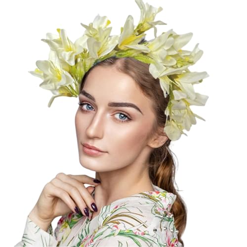 Braut Für Hochzeit Blumengirlanden Haarkranz Blumen Stirnbänder Frauen Braut Blumen Stirnbänder Blumen Stirnbänder Für Frauen von WATERBELINE