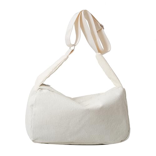 WATERBELINE Umhängetasche aus Cord für Damen, stilvolle Handtasche für Damen, Hobo-Tasche aus Cord, modische Umhängetasche, College-Tasche von WATERBELINE