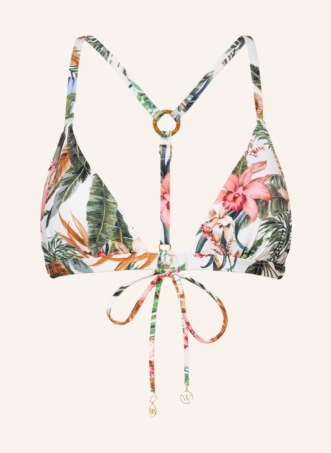 Watercult Triangel-Bikini-Top Exotic Dive weiss von WATERCULT