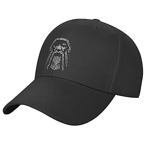 WDBAYXH Valhalla Baseballkappe Viking Odin Sport Sonnenmütze für Herren & Damen, 100% Baumwolle Trucker-Mütze Golf Outdoor Kappe, Verstellbare Schwarze Retro Freizeit Hip Hop Cap,Viking,OneSize von WDBAYXH