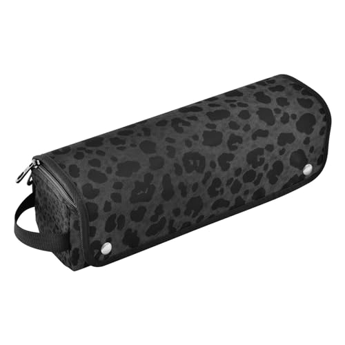 WDdZzyy Schwarzer Leopardenmuster 2-in-1 Lockenstab Reiseetui mit Eisenmatte, wasserdicht, flacher Lockenstab, Reise-Organizer für Glätteisen, Glätteisen, Lockenstäbe, schwarzer Leopardenmuster, 1 WDdZzyy Schwarzer Leopardenmuster 2-in-1 Lockenstab Reiseetui mit Eisenmatte, wasserdicht, flacher Lockenstab, Reise-Organizer für Glätteisen, Glätteisen, Lockenstäbe, schwarzer Leopardenmuster, 1 von WDdZzyy