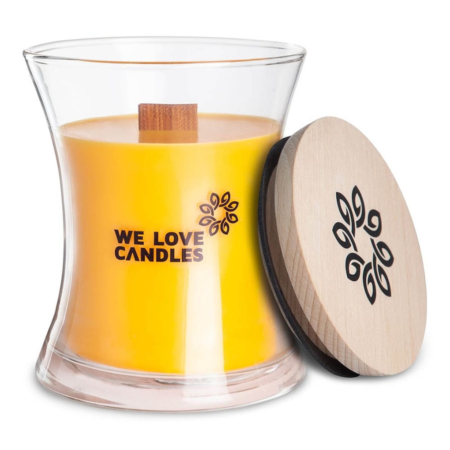 WE LOVE CANDLES  WE LOVE CANDLES Duftkerze Basic - Melon & Honey M 300g Kerze 300.0 g von WE LOVE CANDLES