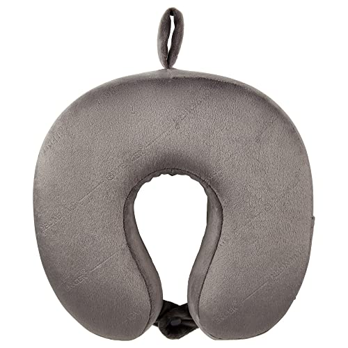 Wenger 611884 Memory Foam Travel Neck Pillow Grey Unisex Erwachsene Luggage Einheitsgröße, grau, Zubehör von WENGER