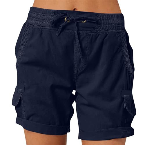 WEOPLKIN Sommershorts Damen Leicht Sommer Shorts Damen Graue Jogginghose Damen Summer Sleeveless Shorts Lounge Pants Shorts Damen Sommer Knielang Jogginghose Damen Baumwolle Curvy Blau XL WEOPLKIN Sommershorts Damen Leicht Sommer Shorts Damen Graue Jogginghose Damen Summer Sleeveless Shorts Lounge Pants Shorts Damen Sommer Knielang Jogginghose Damen Baumwolle Curvy Blau XL von WEOPLKIN