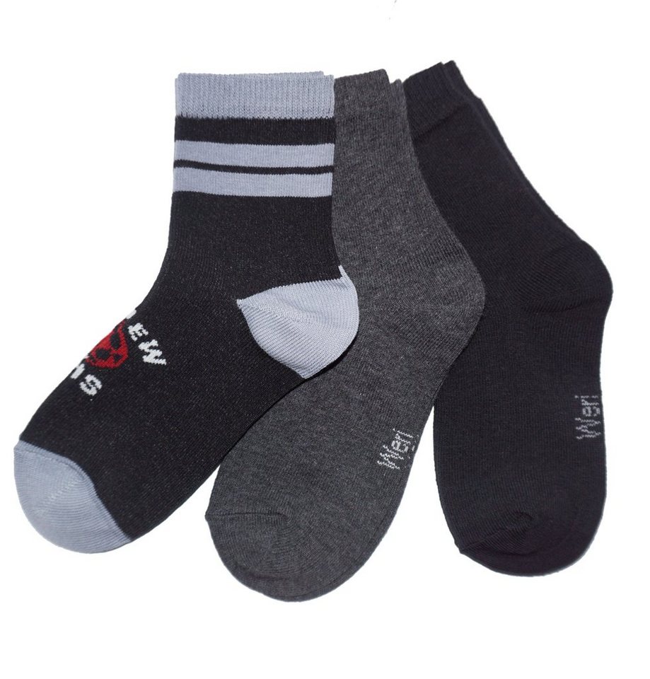 WERI SPEZIALS Strumpfhersteller GmbH Basicsocken Kinder Socken in 3-er Packs >>Mix<< aus Baumwolle (Set, 3-Paar) von WERI SPEZIALS Strumpfhersteller GmbH