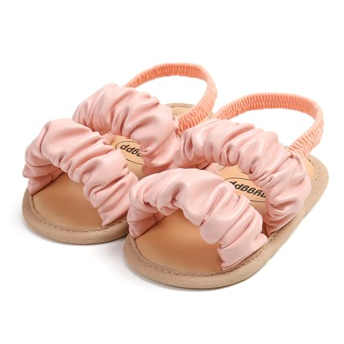 WERNZATT-Baby Mädchen Sandalen Anti-Rutsch weicher Boden Prinzessin Schuhe Strand Hausschuhe Kleinkind Kinder Wanderschuhe (Pink, 0-6 Months) von WERNZATT