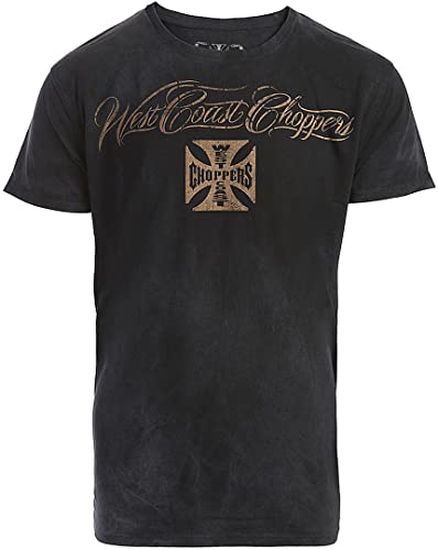 WEST COAST CHOPPERS Eagle Crest T-Shirt (Dark Blue,XXL) von WEST COAST CHOPPERS