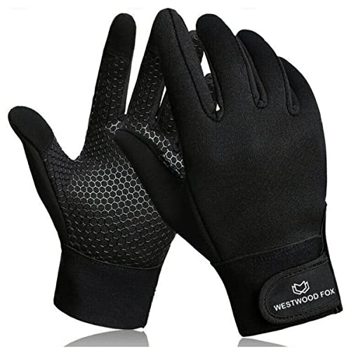 WESTWOOD FOX Wasserdichte Fahrradhandschuhe, Thermo-Winterhandschuhe, Touchscreen, rutschfest, winddicht, Herren-Handschuhe, Geschenke für Männer und Frauen von WESTWOOD FOX