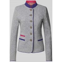 WHITE LABEL Taillierter Blazer mit Stehkragen in Hellgrau, Größe 46 WHITE LABEL Taillierter Blazer mit Stehkragen in Hellgrau, Größe 46 von WHITE LABEL
