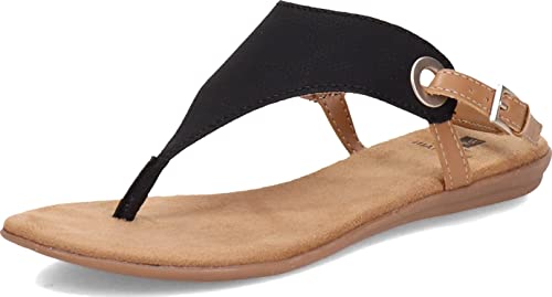 WHITE MOUNTAIN Damen London Keilsandale, Schwarz/Hc Smooth, 39 EU von WHITE MOUNTAIN