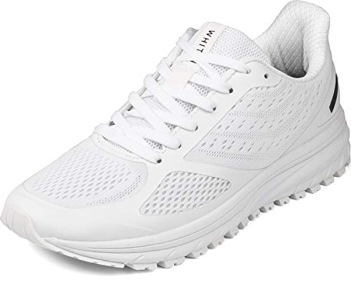 WHITIN Laufschuhe Damen Herren Sportschuhe Straßenlaufschuhe Hallenschuhe Sneakers Jungen Joggingschuhe Turnschuhe Fitnessschuhe Schicke Schuhe Weiß Größe 36 von WHITIN