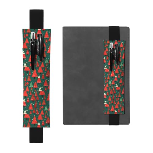 Schwarzer Leder-Stifthalter Lesezeichen WHJDPP Weihnachtsbaum Muster Druck Verstellbares Gummiband 21,1–4,6 cm für Notizbücher, Tagebücher, Handbücher, Planer, Schwarz, Einheitsgröße Schwarzer Leder-Stifthalter Lesezeichen WHJDPP Weihnachtsbaum Muster Druck Verstellbares Gummiband 21,1–4,6 cm für Notizbücher, Tagebücher, Handbücher, Planer, Schwarz, Einheitsgröße von WHJDPP