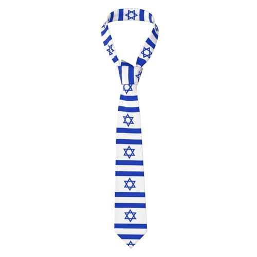 WHJWXC Herren-Krawatte mit israelischer Flagge, geeignet für Arbeit, Alltag, Geschäftstreffen und Arbeit, Schwarz, Einheitsgröße WHJWXC Herren-Krawatte mit israelischer Flagge, geeignet für Arbeit, Alltag, Geschäftstreffen und Arbeit, Schwarz, Einheitsgröße von WHJWXC