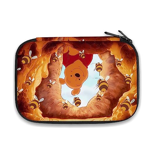 WHLBHG Pooh Bear Geschenk Freundschaft Federmäppchen Inspiration Geschenk Cartoon Fans Geschenk Pooh Bear Federmäppchen Große Kapazität Schreibtisch Organizer Aufbewahrung für Freunde (Honey Bear PC) von WHLBHG