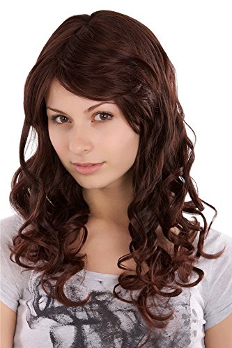 WIG ME UP - 3258-2T33 Kastanienbraune Perücke Locken Wig ca. 50 cm von WIG ME UP