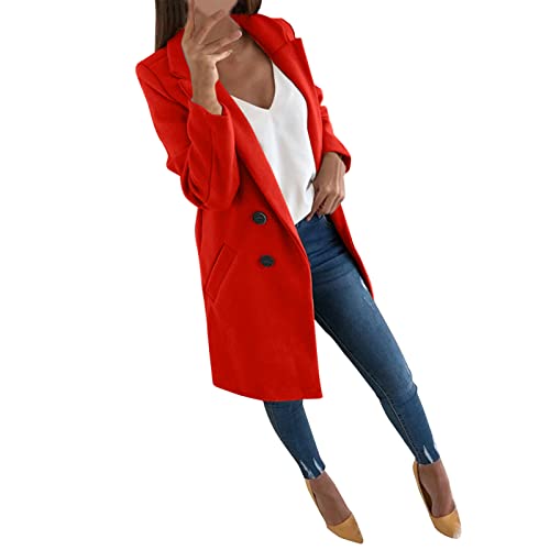 Hellblauen Blazer Damen Blazer Grün Damen Blazer Kurzblazer Jacke Ein-Knopf-Blazer Mit Stretch Und Reverskragen Jackett Damen Mantelkleid Leichter+Sommerblazer Women'S Suits & Blazers Blazer Damen H von WILLBEST