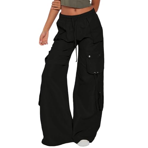 Lockere Hosen Damen Cargohose Damen Baggy Mit Schrift Stretch Hose Damen Cargohose Damen Schwarz Damen Cargohosen Cargohose Damen Jeans Grün Dehnbare Cargohose Herren Cargohose Damen Jogginghose Dam von WILLBEST