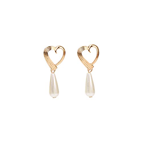 Männer und Frauen gefälschte Creolen Ohrring kreative unregelmäßige Perlen geformt Liebe Frauen geometrische Form Schmuck Ohrringe Ohrringe Ohrstecker Ohrringe von WIPPWER