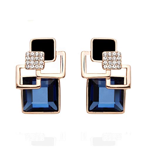 Ohrstecker-Sets, klassische Damen-Ohrringe, modisch, rund, geometrisch, Vintage, wilde Ohrringe(B-blue) von WIPPWER