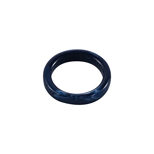 WIPPWER Transparenter Ring, schicker Retro-Schmuck, Geschenke, koreanische Mädchen, minimalistisch, for Frauen, Bonbonfarbe(Color:Dark Blue) von WIPPWER
