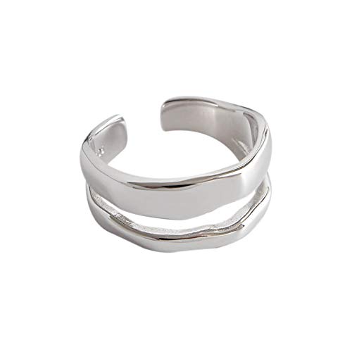 WIPPWER Verstellbare Ringe aus Sterlingsilber, Partyringe for Männer und Frauen(Color:2) von WIPPWER