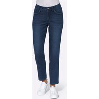 Witt Damen 5-Pocket-Jeans mit grafischem Muster, blue-stone-washed von Witt