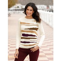 Witt Damen Pullover, ecru-gemustert von Witt