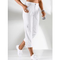 Witt Damen Stretch-Hose mit Zipper am Beinabschluss, weiß von Witt