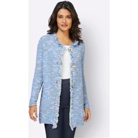 Witt Damen Strickjacke, himmelblau-ecru-meliert von Witt