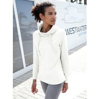 Witt Damen Sweatshirt mit halsfernem Rollkragen, wollweiß von Witt