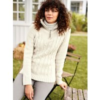 Witt Damen Troyer-Pullover, ecru von Witt