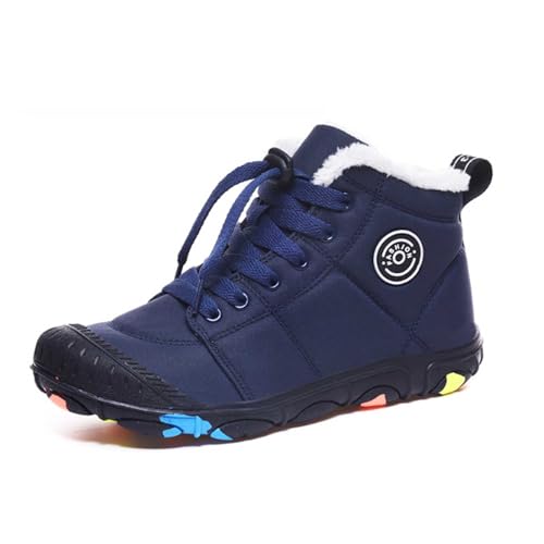 WIWIDANG BarfußSchuhe Kinder Winter, Freiluftkind Kinder BarfußSchuhe Winter, BarfußSchuhe Winter Herren Daman (Blau, Jugendliche, 39, Numerisch, EU Schuhgrößensystem, M) von WIWIDANG