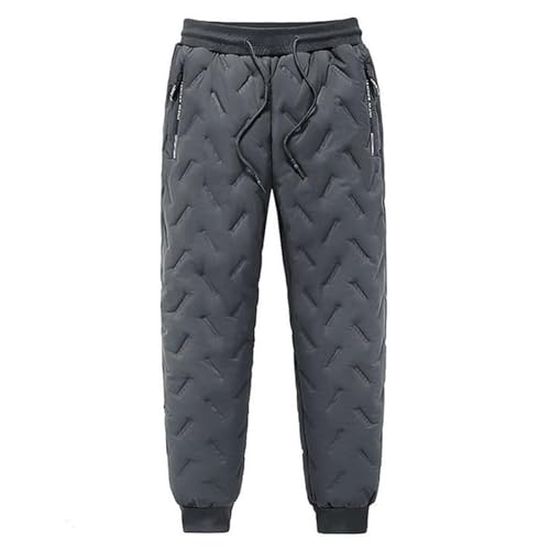 WIWIDANG Dododz Unisex-Fleece-Hose, Unisex-Jogginghose mit Lammwoll-Fleece-Futter, winterwarme, wasserdichte Fleece-Jogginghose (Gray-a, XL) von WIWIDANG