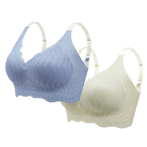 WIWIDANG Elrosoy Jelly Gel Shaping BH, Elrosoy Jelly Gel Formender BH für Frauen, Wireless Jelly Gel Breathable Shaping Bras (DE/NL/SE/PL, Alphanumerisch, 3XL, Regular, Regular, 2 Stück Stil-A) von WIWIDANG