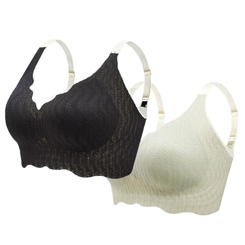 WIWIDANG Elrosoy Jelly Gel Shaping BH, Elrosoy Jelly Gel Formender BH für Frauen, Wireless Jelly Gel Breathable Shaping Bras (DE/NL/SE/PL, Alphanumerisch, 3XL, Regular, Regular, 2 Stück Stil-E) von WIWIDANG