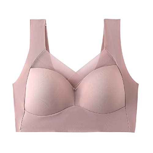 WIWIDANG Wmbra, Wmbra Bra, Wmbra Posture Correcting Bra, Summer Wireless Push-Up Comfort Bra Without Underwire (as3, Alpha, l, Regular, Regular, Standard, Pink) von WIWIDANG