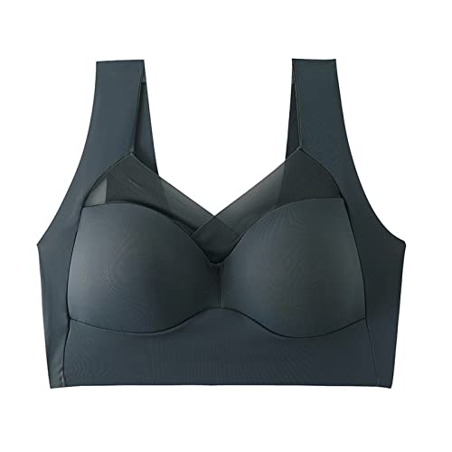 WIWIDANG Wmbra, Wmbra Bra, Wmbra Posture Correcting Bra, Summer Wireless Push-Up Comfort Bra Without Underwire (as3, Alpha, x_l, Regular, Regular, Standard, Dark Blue) von WIWIDANG