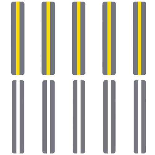 10 Stück Geführte Lesestreifen Markierungsstreifen, Guided Reading Strips bunt, Leselineale für Legastheniker, Lesehilfe Kinder, Lesezeichen für Dyslexie & ADHS von WJRQD