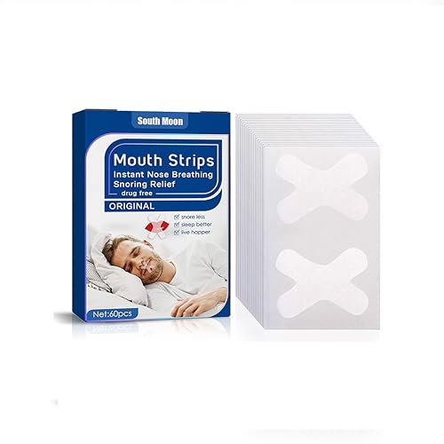 WJRQD Sleep Strips Mundband,Schnarchen Aufkleber Mundstreifen,Anti-Schnarch Mundstreifen Gegen Schnarchen Schnarchschiene für Hilft Gegen Schnarchen-60pcs von WJRQD