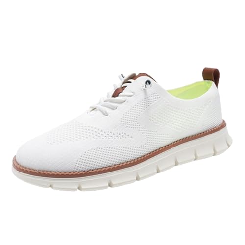 WLLhxyx Herren-Super-Komfort-Schuhe, Bequeme orthopädische Schuhe, Freizeitschuhe, Bequeme Mesh-Wanderschuhe (White,39) von WLLhxyx